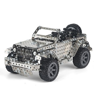 金属拼装车模玩具高难度儿童手工拧螺丝组装汽车模型积木摆件礼物