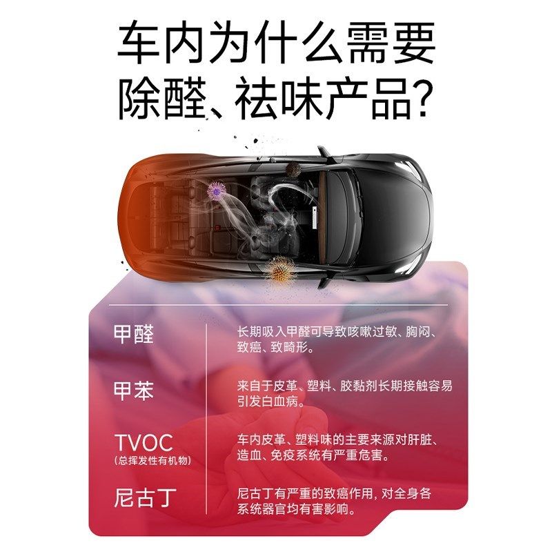 茶叶梗去甲醛车用去除异味神器汽车新车净化空气车内吸味除臭