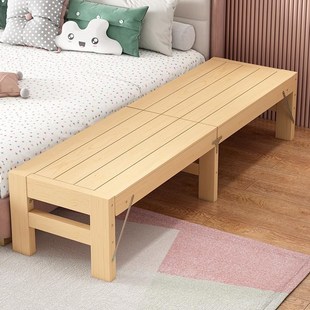 可折叠拼接床加宽床边实木儿童侧边加长小床延伸大人床拼接平铺板