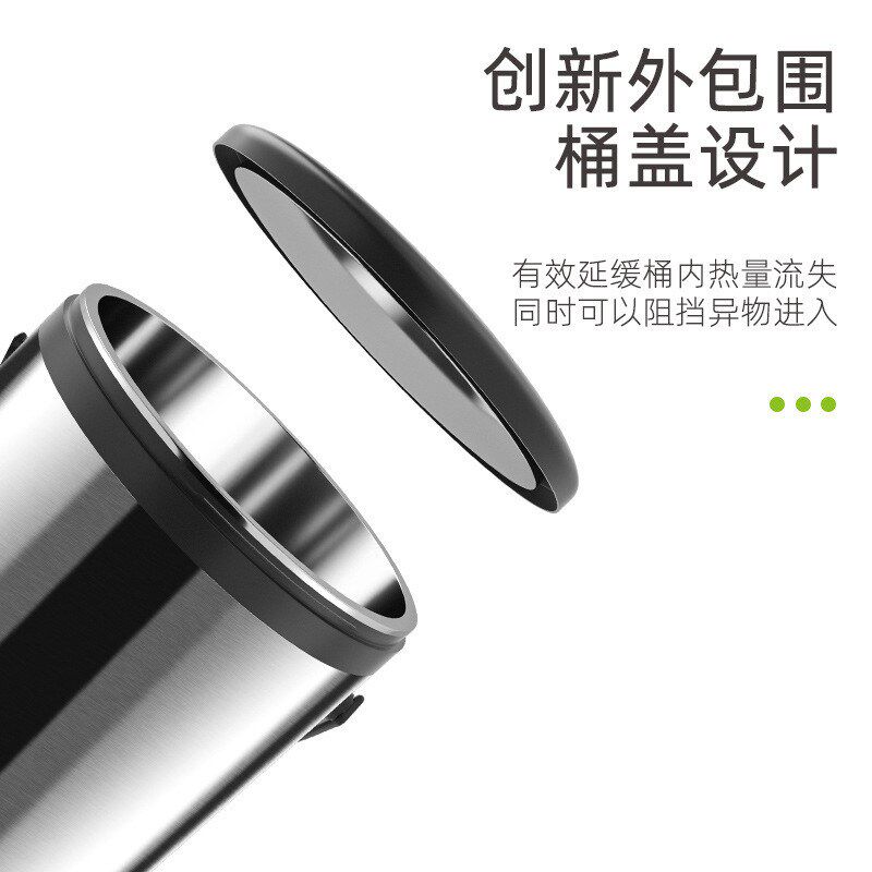 奶茶桶一体成型不锈钢保温桶v豆浆桶商用摆摊10L保冷桶奶茶店专用