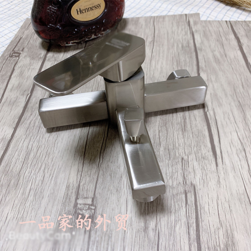 外贸不锈钢沐浴淋浴冷暖开关龙头花洒三联水龙头 3联开关花洒软管