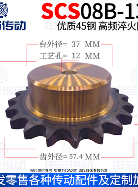盛天链轮SCS链轮加工成品 SCS4分08B13齿 高精度耐磨损 申马传动