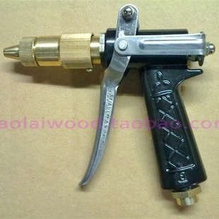 洗车机水枪头 清洗机洗车铝枪 高压喷枪接打药管进水14mm内丝接头