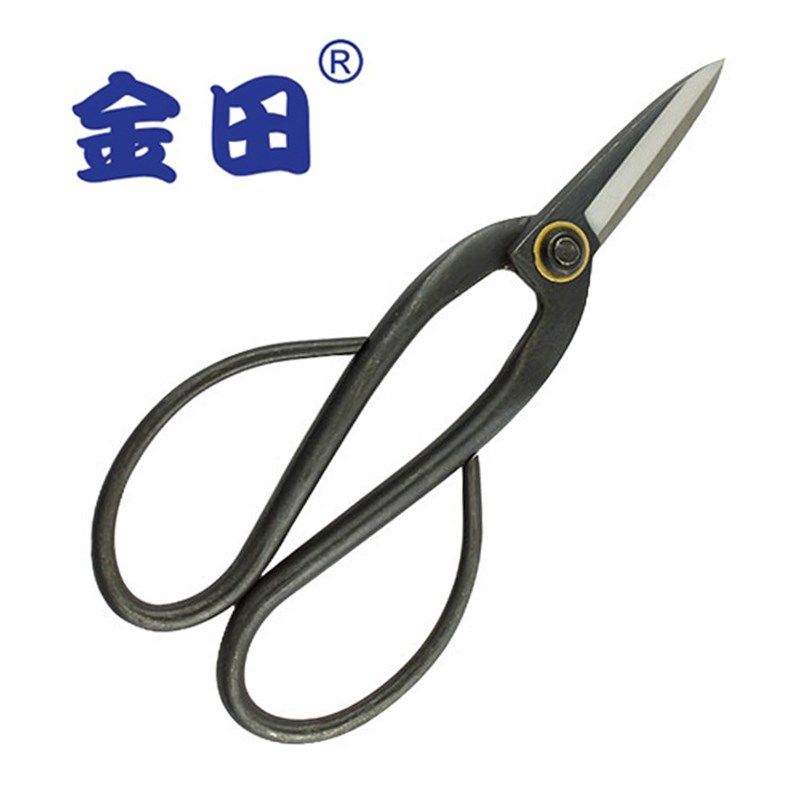 日本金田大久保铗修枝剪刀盆栽剪刀盆景修剪工具园艺工具尖头小枝