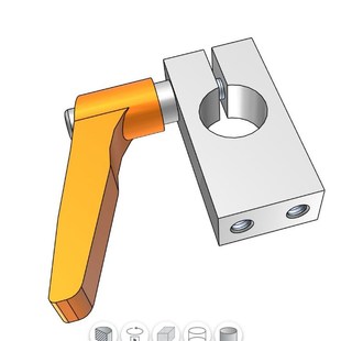 带固定把手红外线感应光电传感器支架固定夹支柱固定夹带手拧螺丝