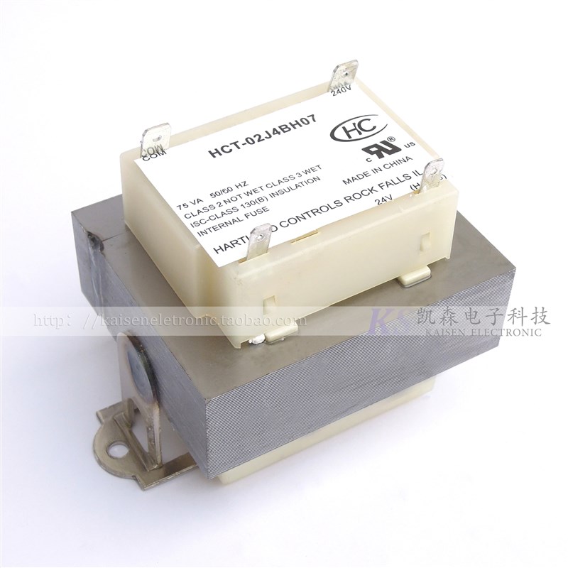 75VA 208V240V转24V HCT-09J4BL HCT-02J4BH UL隔离变压器50/60Hz