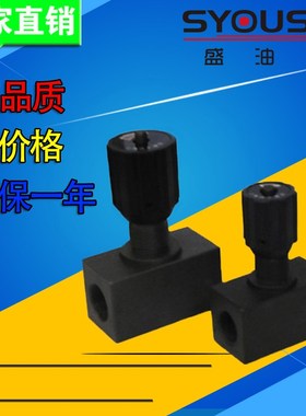 SYOUSHI节流阀DV6/DV8/DV10/DV12/DV16/DV20/DV25/DV30-1-10/2