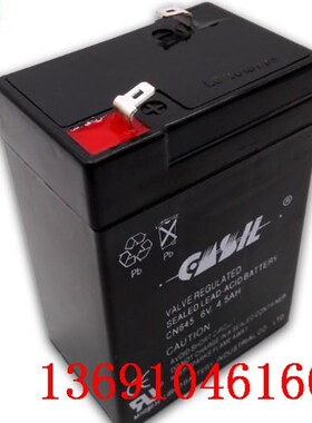 CASIL蓄电池GN645 6V4.5AH 童车电子称 台秤 地磅秤 计价秤用电瓶
