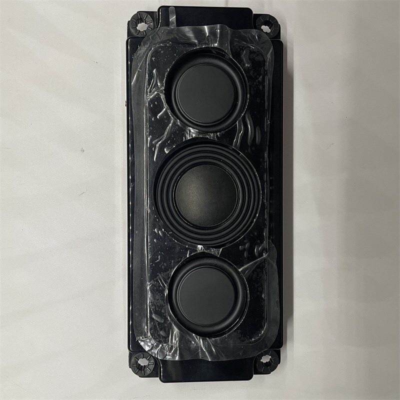 曼无源音箱diy,p3寸双音圈低音喇叭 和4个低频辐射器。