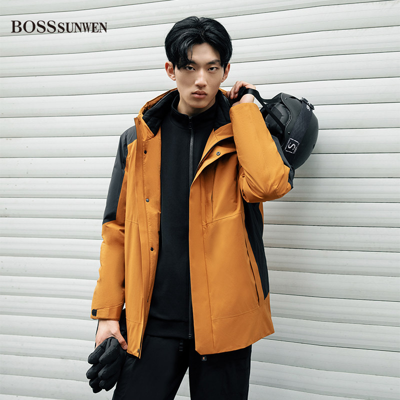 BOSSSUNWEN男士保暖羽绒服