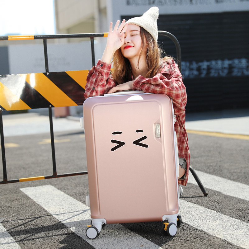 韩版时尚行李箱女20寸可爱拉杆箱学E生密码箱26旅行箱男大容量皮