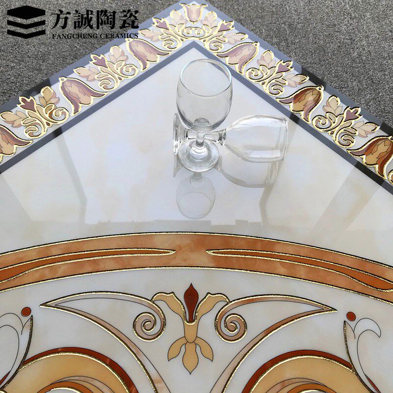 客厅拼花地砖800kx800 玄关微晶石拼花瓷砖餐厅入户玄关地花拼图