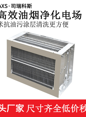 商用环保炉低空油烟p净化器内芯配件纯铝静音高低压电场模块