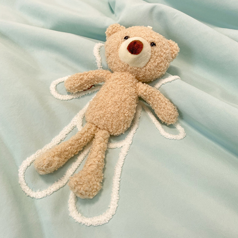 夏季空调被四件套儿童夏s凉被水洗棉夏被三件套薄款春秋被子单双