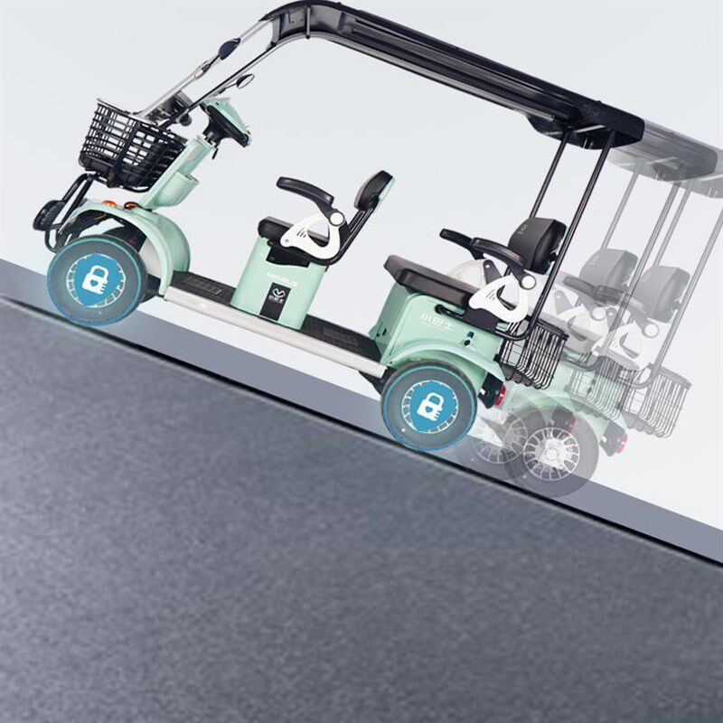 小巴士E60四轮电动q车老人代步游玩接送孩子旅游观光车景区四轮车