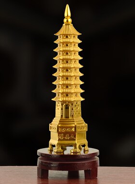 纯铜文昌塔九层j十三层办中式公室书房摆放装饰工艺品礼品祝福摆