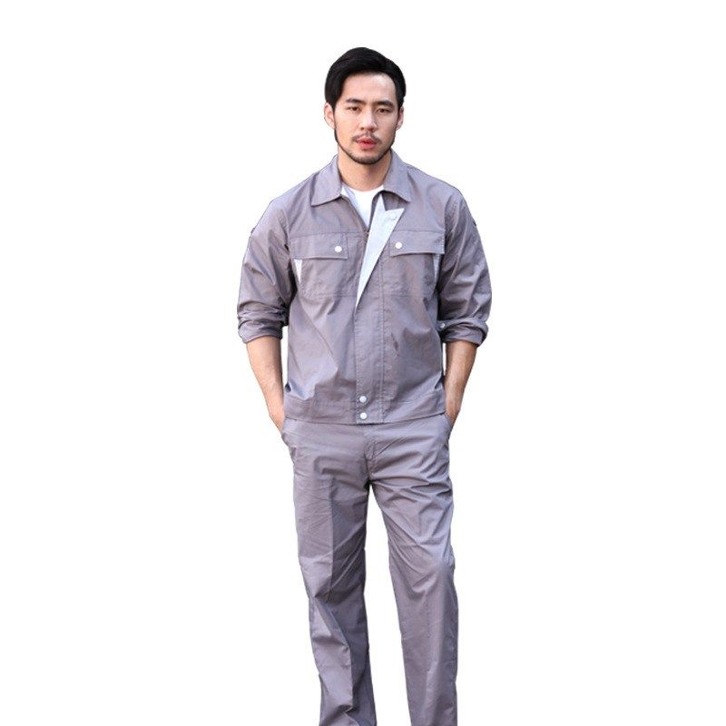 薄款长袖全棉工作服套装 耐磨透气工程劳N保服男女夏季工作服