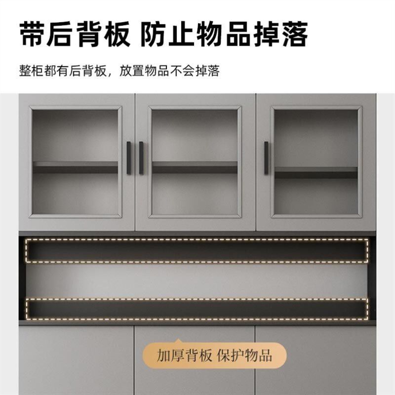 墙边柜子收纳柜大l容量加深餐柜酒柜客厅现代简约置物柜茶水家用