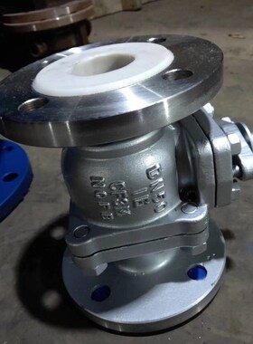 304/316L不锈钢衬四氟球阀Q41F46-16P/RL耐酸碱腐蚀手动法兰衬氟