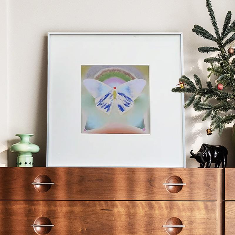 Metamorphose蝴蝶视觉艺术客厅装饰画北欧小众卧室挂画桌面摆画图片