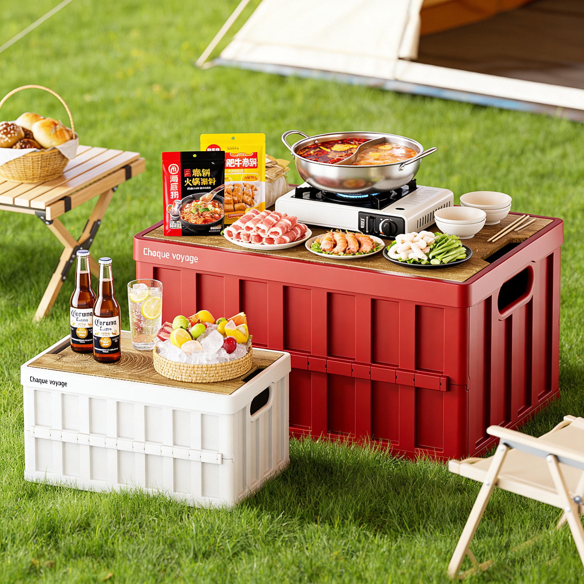 户外露营折叠收纳箱储物箱旅行钓鱼家用车载后备箱储整理箱收纳柜,收纳整理,收纳柜,淘宝优惠券,粉丝福利购,淘宝优惠卷