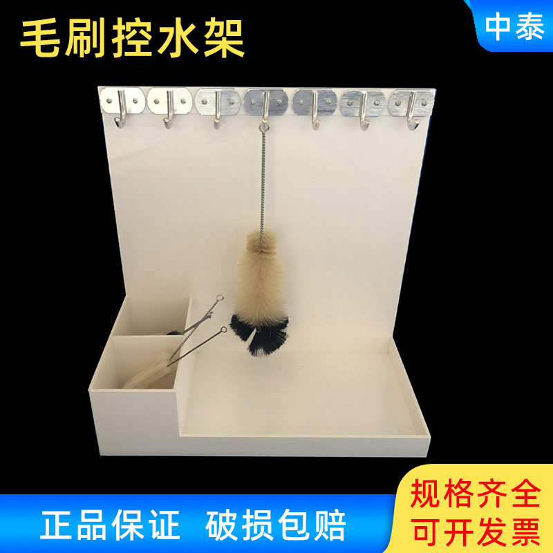 毛刷控水架沥水架 耐酸碱塑料 挂钩型 整理架实验毛刷倒放