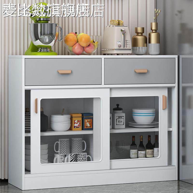 麦比梵推拉门玻璃柜阳台储物柜收纳柜落地杂物柜可定做移门餐边柜窗台柜床笠拉车