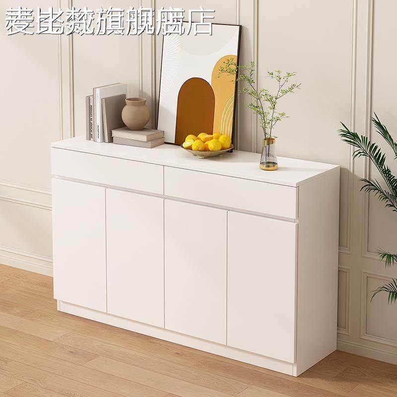 麦比梵实木餐边柜现代简约茶水柜储物柜客厅靠墙一体柜子厨房橱柜置物