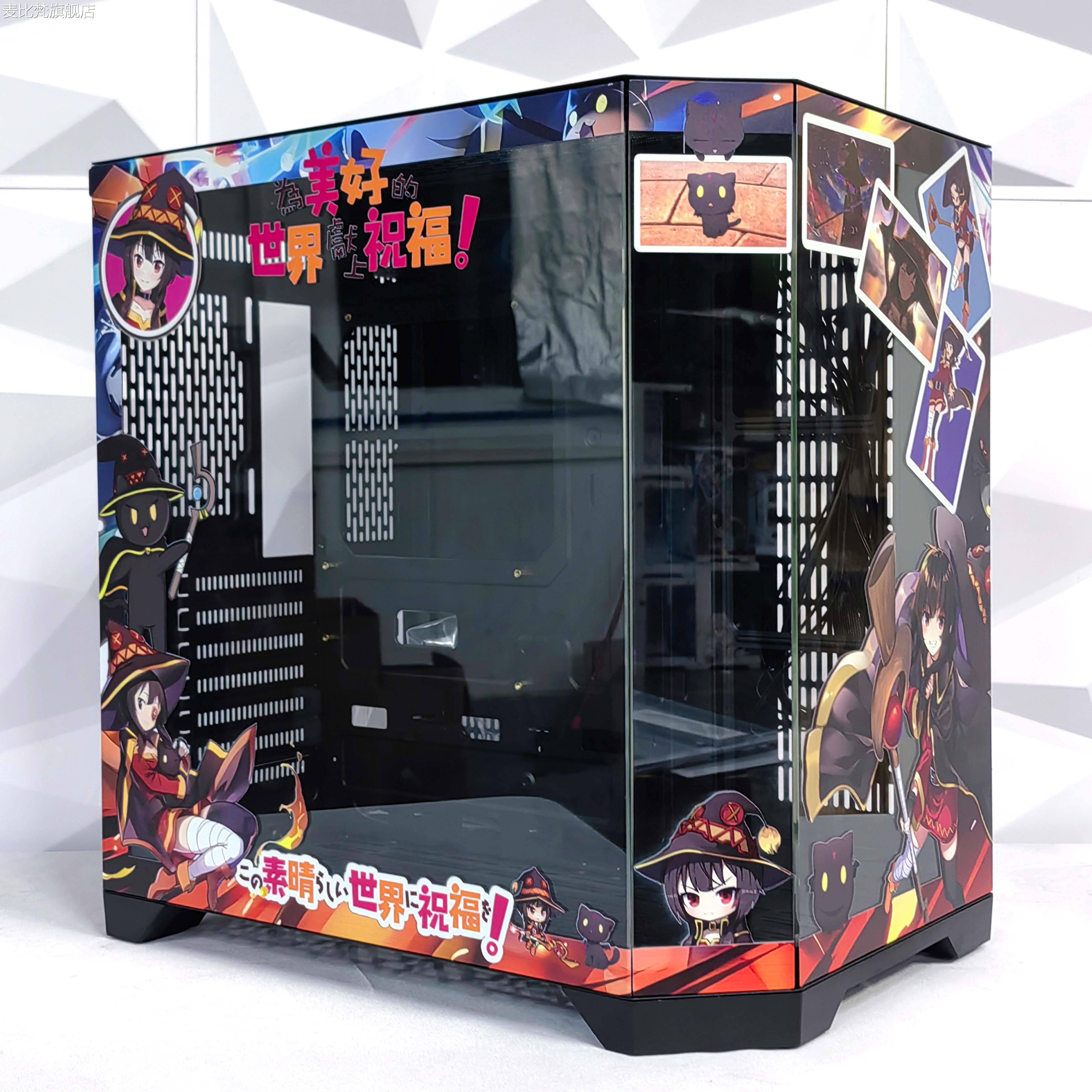 麦比梵玩嘉梦想家PLUS鱼 缸 海景房机箱ATX主板 动漫卡通主题定制电脑台式摆件饰品垫垫