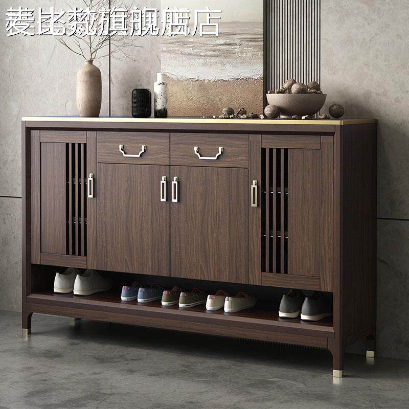 麦比梵鞋柜家用门口实木框入户新中式玄关大容量收纳储物现代简约门厅