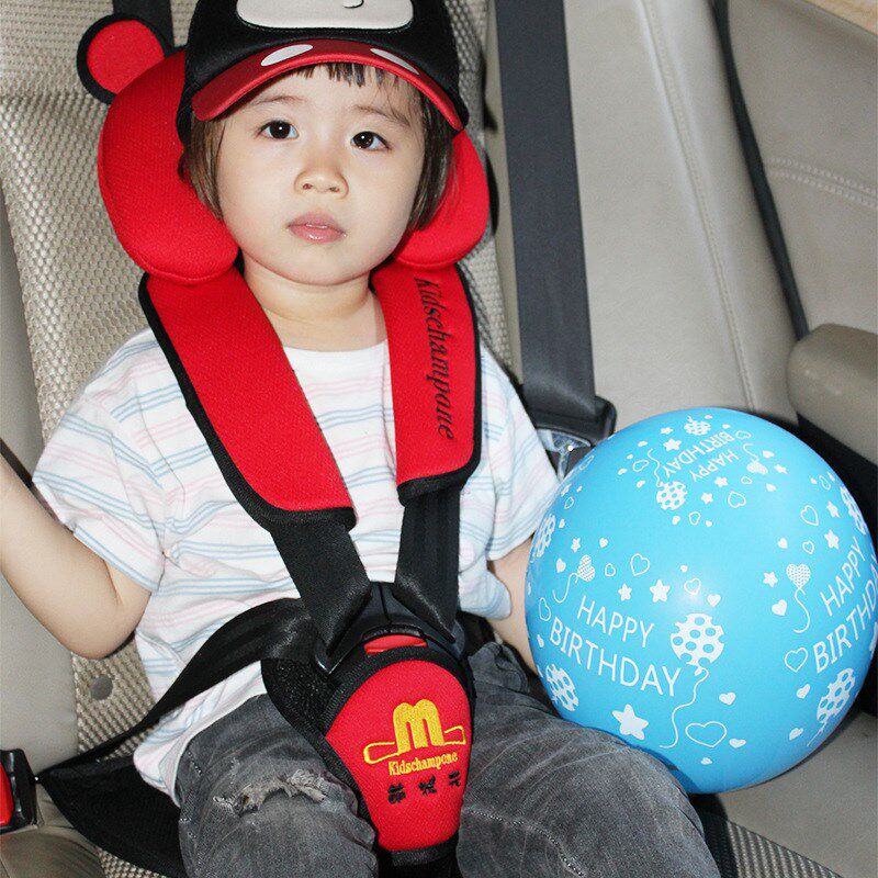 定制易收纳汽车非安全座垫便携式简易安装车载儿S童安全座套定制