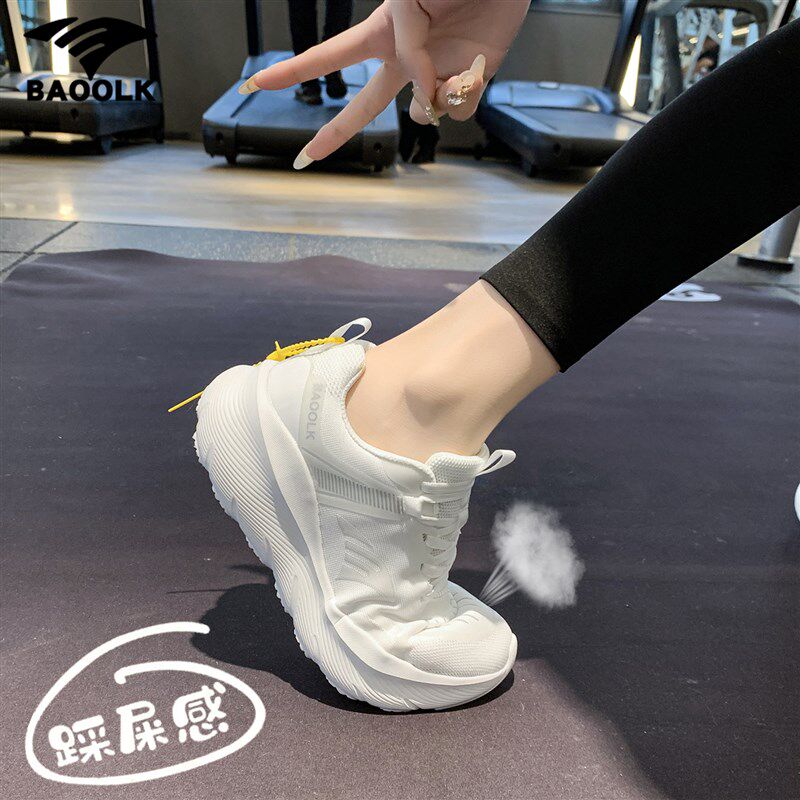 软底运动鞋女款2025新款夏季透气薄款女鞋超轻黑S色轻便减震跑步