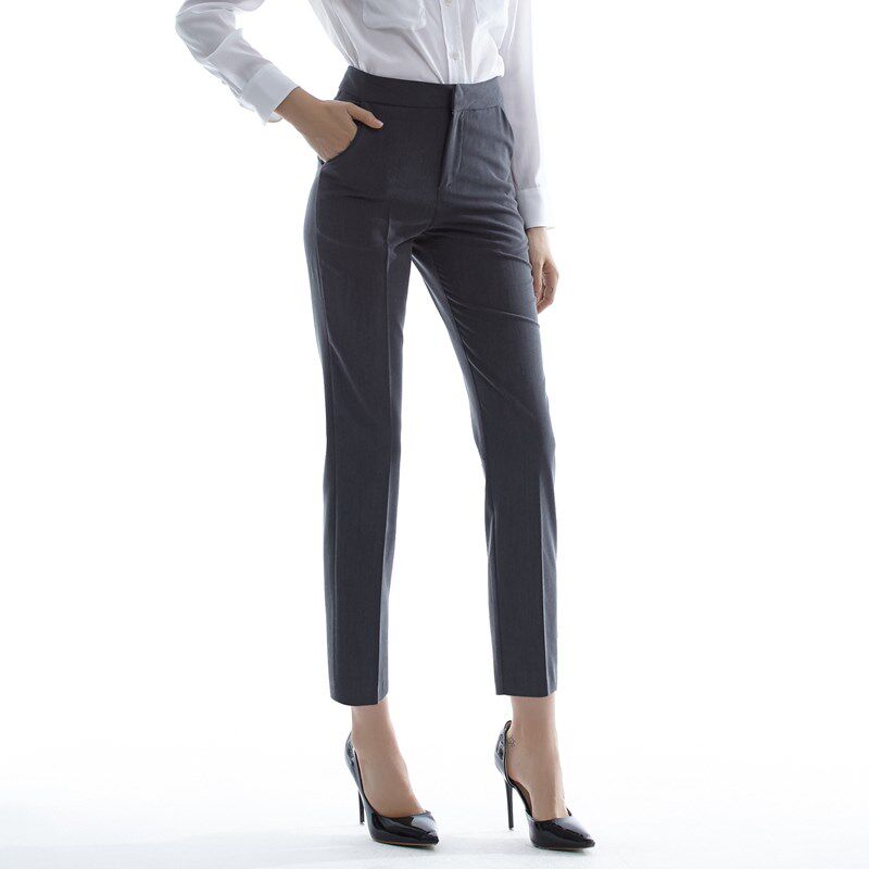 新款西装裤九分裤韩版小脚裤正装职业直筒烟管休闲百搭裤子女春