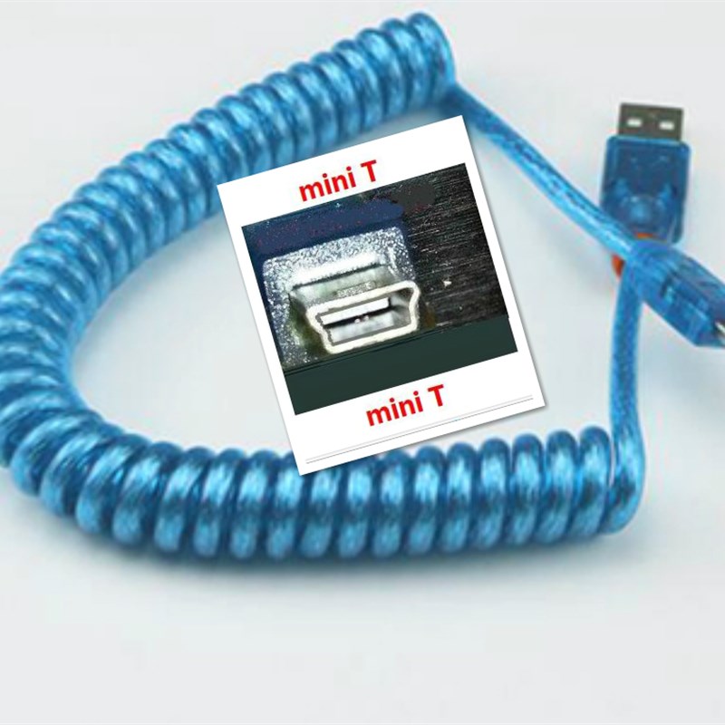 包邮type-c  安卓 数据线 1米 螺旋 弹簧 手机 车载micro usb充电