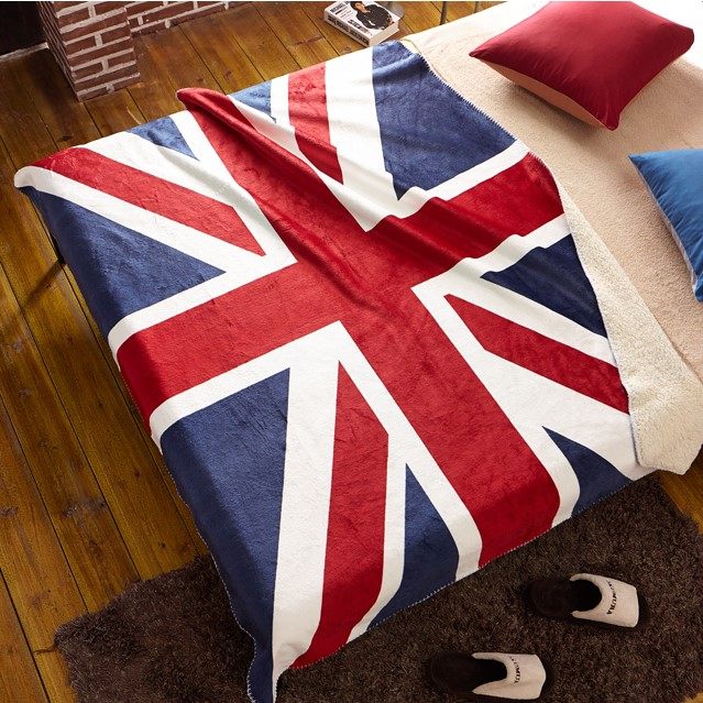 美英国国旗米字旗法兰绒毛巾毯被 春夏季办公室午睡沙发空调盖毯,标准件/零部件/工业耗材,输送带/传送带,淘宝优惠券,粉丝福利购,淘宝优惠卷