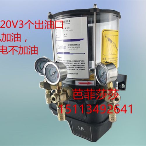 三一/中联搅拌站徐工泵车电动润滑泵DFG2.0S/220V-3口PLC黄油泵