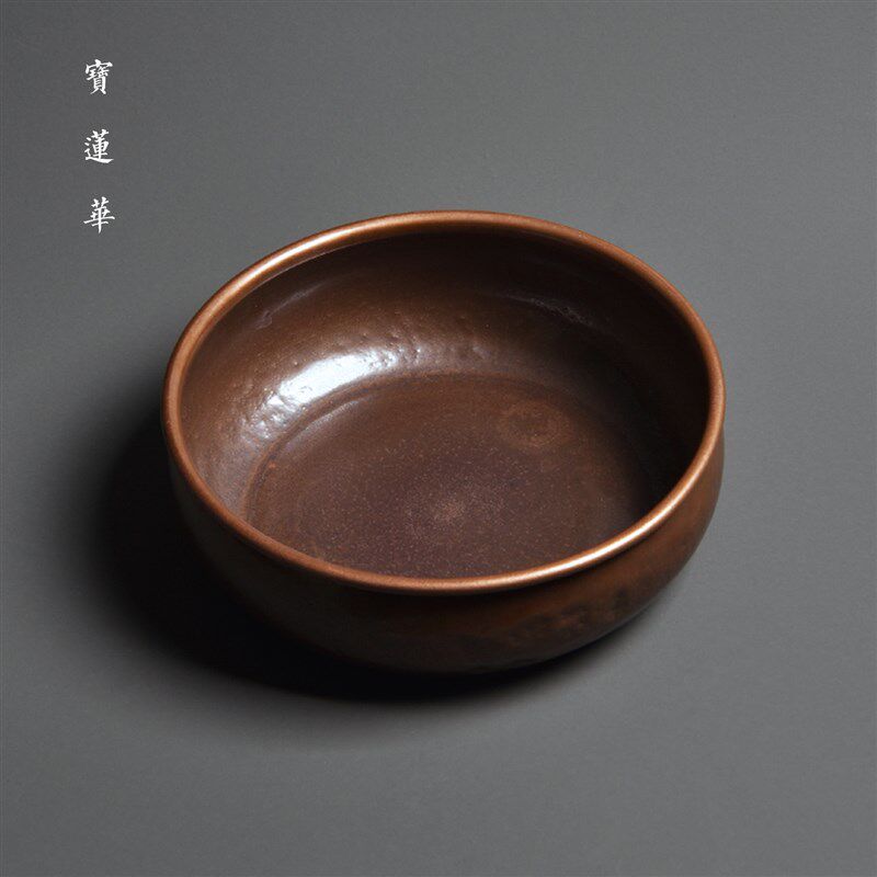 手工锤纹大e紫铜大水洗 加厚铜洗茶洗茶具盆 茶渣斗茶叶缸茶道笔