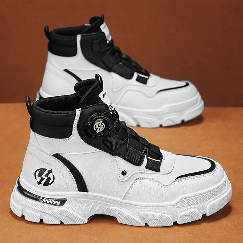 马丁靴男款秋冬高帮大黄靴防水休闲户外登山工装鞋W不累脚劳保靴