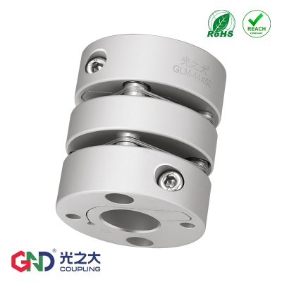 GLM双膜片内部夹紧联轴器步进马达伺服电机弹性大扭矩连轴器圆形