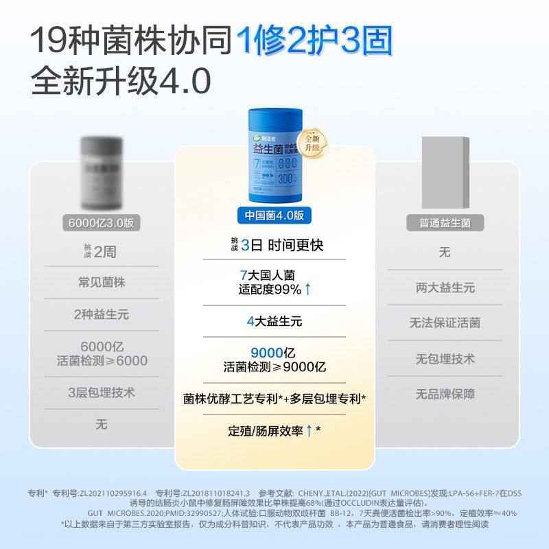 19菌株江中益生菌活菌肠胃菌群自律期平衡成人儿童肠道补充益生元