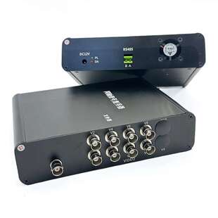 八路复用器同轴模拟视频8路复合器叠加器多路监控1拖8传输器复用