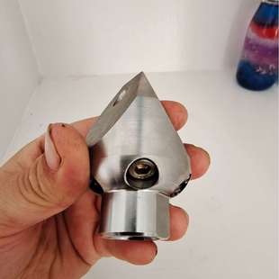 0.3KG小穿刺高压疏通下水管道清淤泥喷头疏通机车配件不锈钢M22