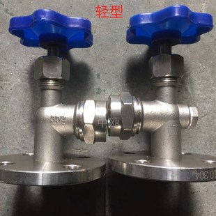 201/304不锈钢JX49W法兰考克液位计考克水位计考克阀门针型截止阀