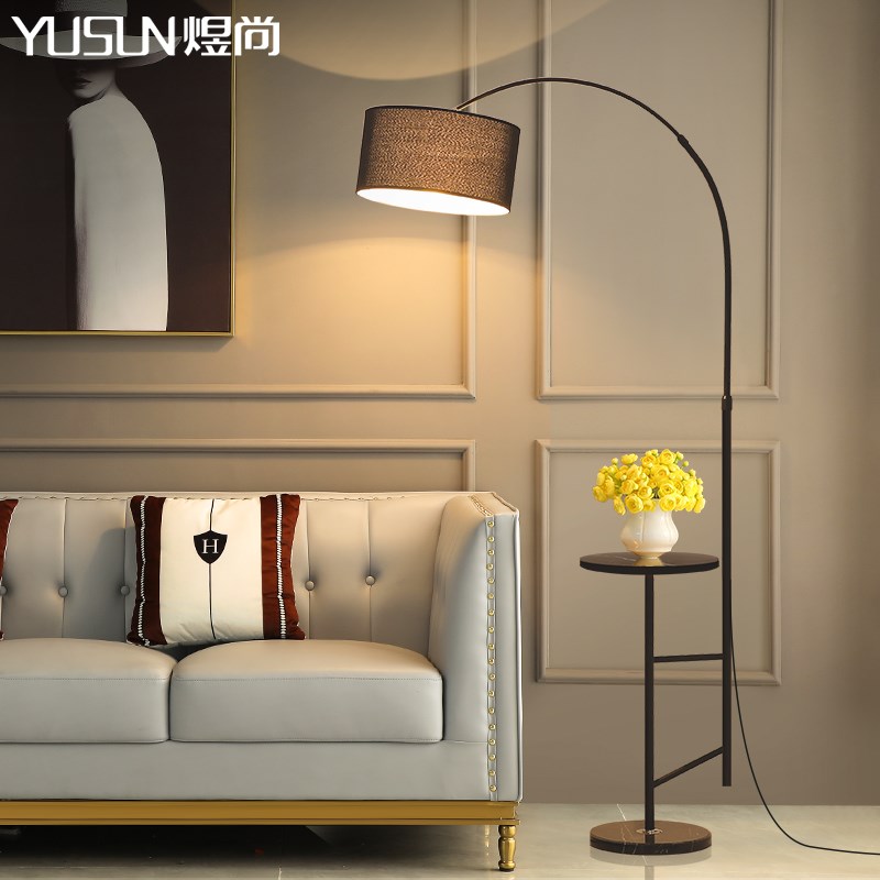 钓鱼灯落地灯客厅简约现代沙发边几装饰摆件卧室床头网红立式台灯