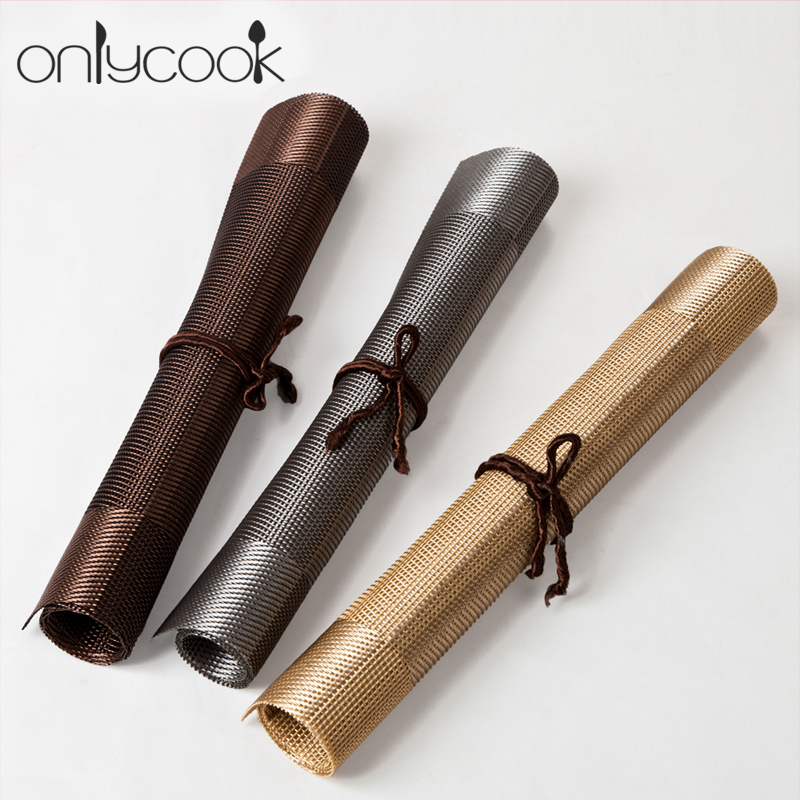 10张量贩装 西餐垫餐布欧式PVC隔热垫餐桌垫盘垫碗垫水洗速干创意