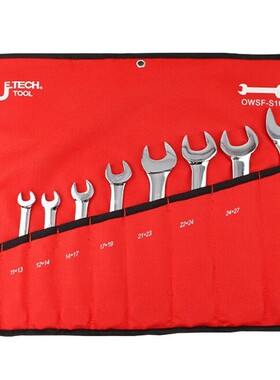 捷科JETECH公制镜抛双头呆扳手套装10件套OWSF-S10 6-32mm