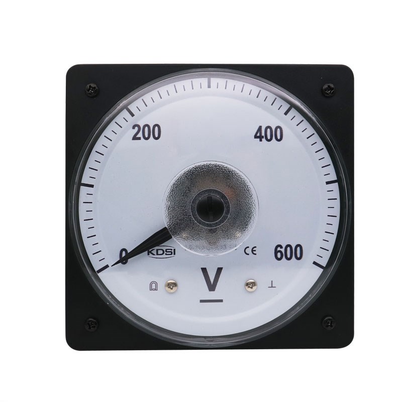 指针式直流电压表LS-110 DC600V广角度显示船用表 测量0-600V电压