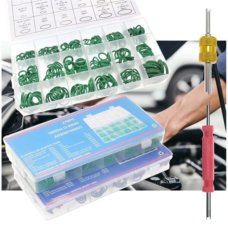 耐油防水丁青橡胶O型胶圈18格密封圈汽车空调配件气门芯扳手维修