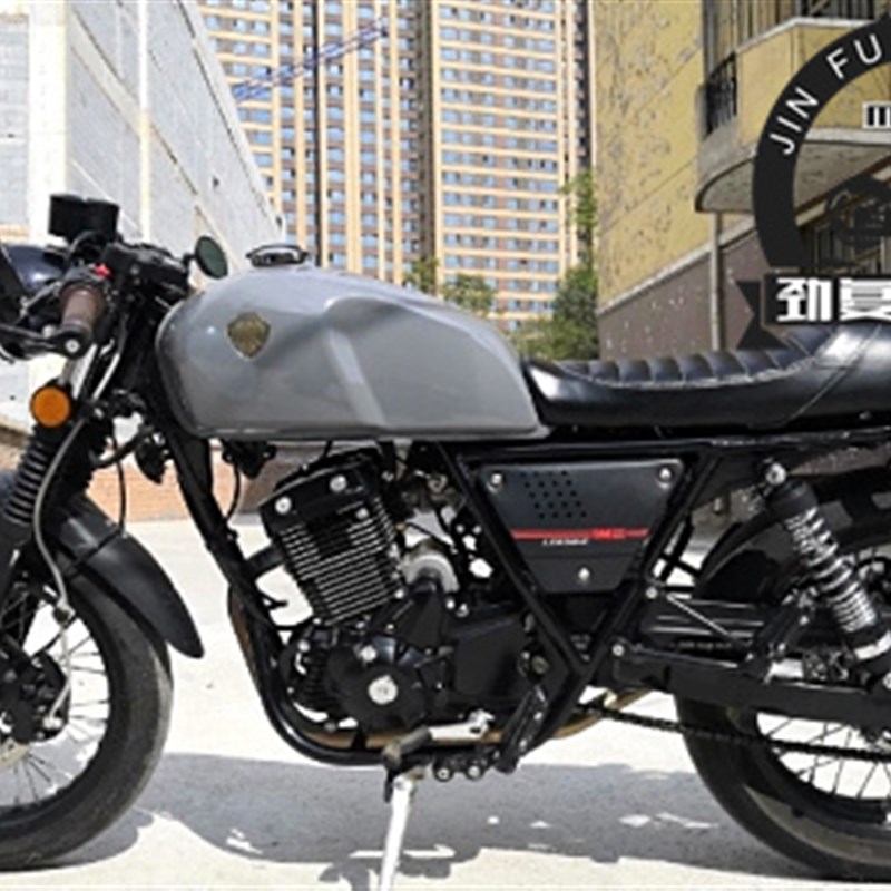 适用阿瑞斯150/250座垫鞍座 复古改装超薄毛毛虫坐垫 驼峰款座包