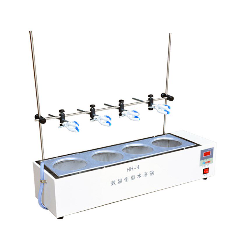 HH-4水浴锅 单列6孔水浴锅 6孔磁力搅拌水浴锅 带支架 带磁力搅拌